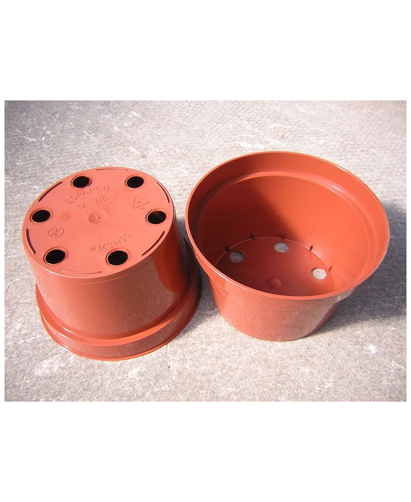 Kuentz-cactus  - Pots ronds 14 cm Ø x  8,5 cm H (Soparco) - paquet de 5